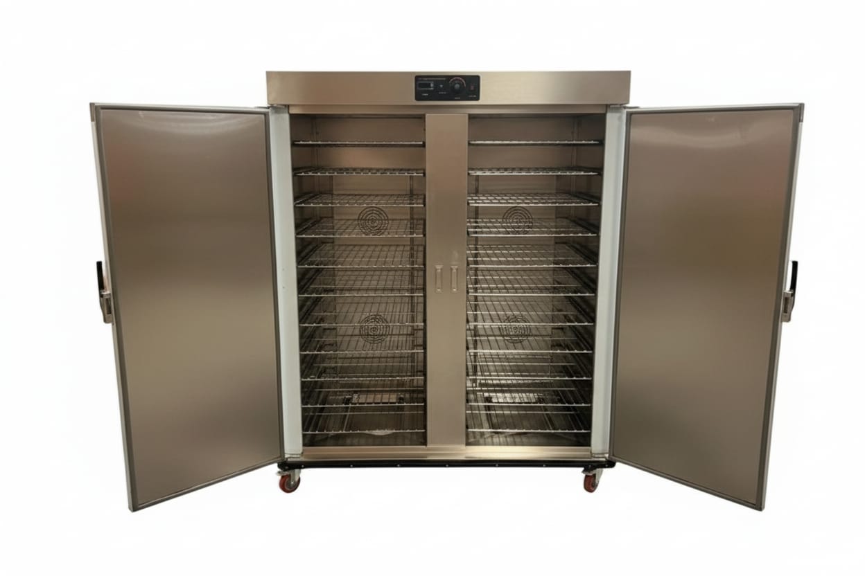 ELECTRIC FOOD WARMER CART DOUBLE DOOR HB20W